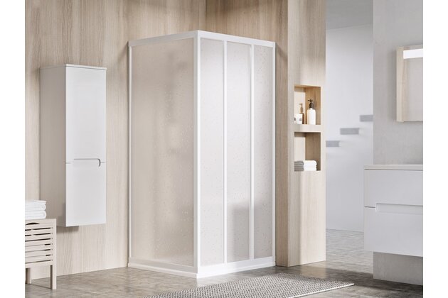 Sprchový kout Ravak Supernova 80x75x198 rohový, bílý/pearl, 00V401R211SET80APSS75