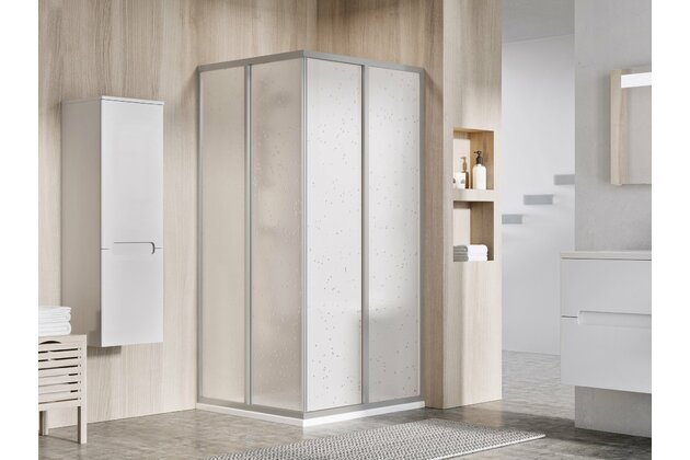 Sprchový kout Ravak Supernova SRV2 S 100x195 1/2 rohový, satin/pearl, 14VA0UO211