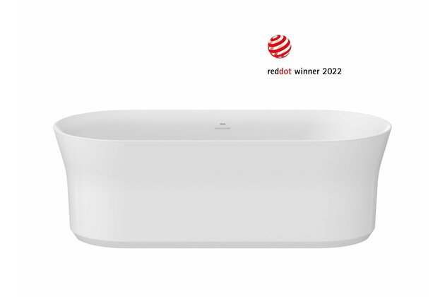 Vana Ravak Ypsilon 180x80 oválná akrylátová volně stojící, bílá, krytka odtoku bílá/černá/chrom, XC00100026