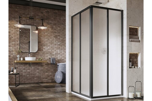 Sprchový kout Ravak Supernova SRV2/SRV2 75x75x195 rohový, černá/grape
