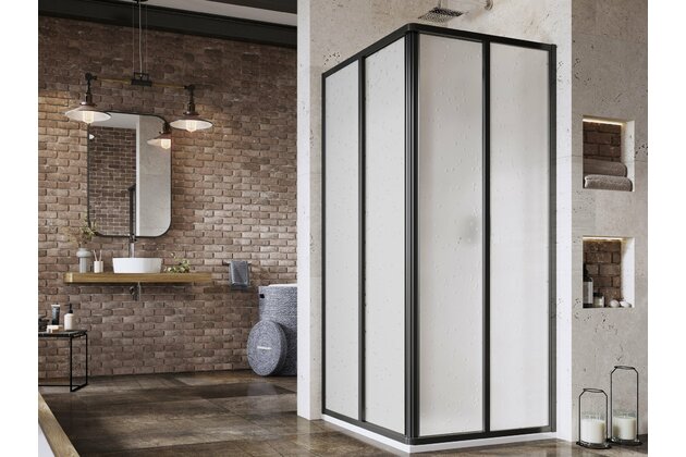 Sprchový kout Ravak Supernova SRV2/SRV2 80x90x195 rohový, černá/pearl
