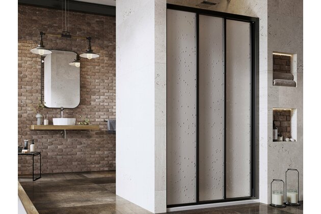 Sprchový kout Ravak Supernova ASDP3/APSS 130x75x198 rohový, černá/pearl