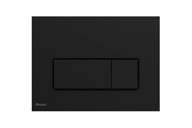 WC tlačítko Ravak Uni slim, černá, X01744