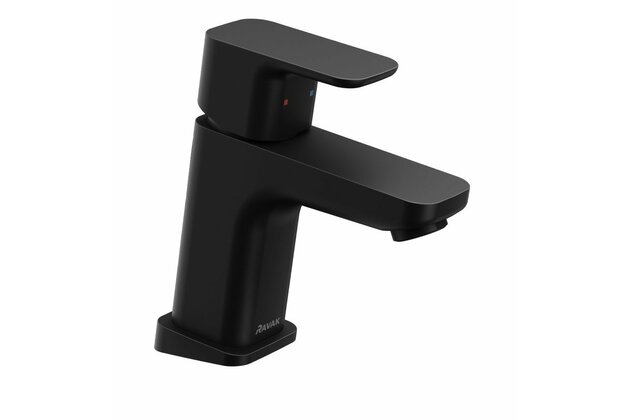 Baterie Ravak 10° Free umyvadlová, stojánková 144 mm, bez výpusti, černá, X070148