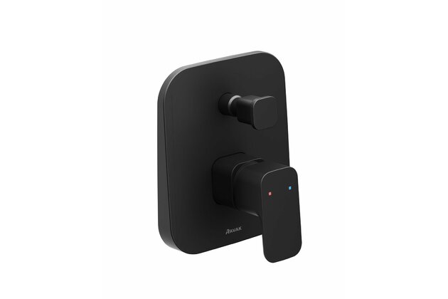 Baterie Ravak 10° Free podomítková 2-cestná, bez tělesa, černá, X070158