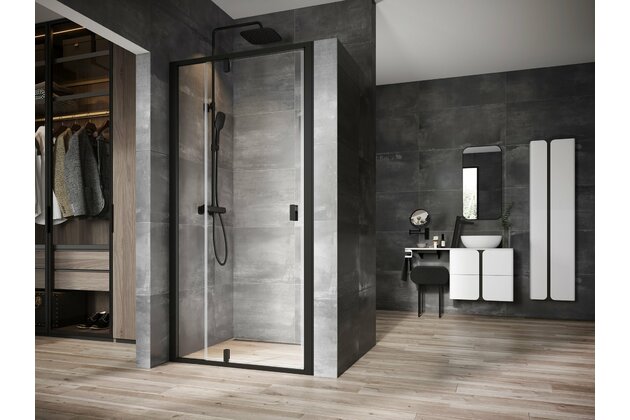 Sprchový kout Ravak Nexty NDOP2/NPSS 120x80 rohový, černá/transparent