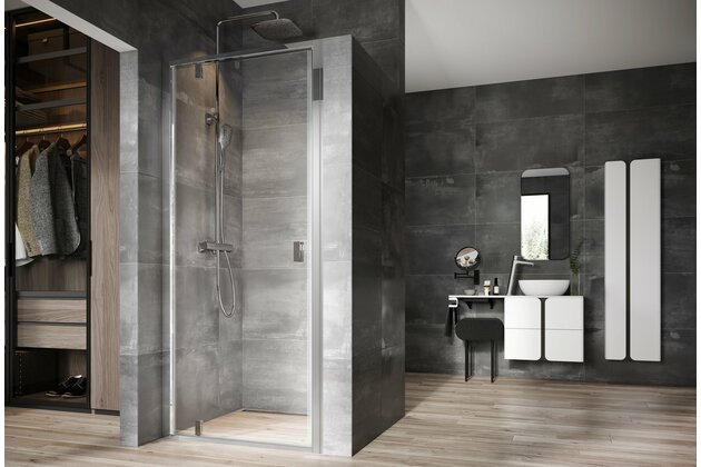 Sprchový kout Ravak Nexty NDOP1/NPSS 80x90 rohový, lesk/transparent