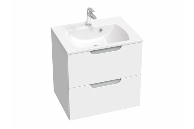 Skříňka pod umyvadlo Ravak SD Classic II 60, bílá/šedá, X000001477