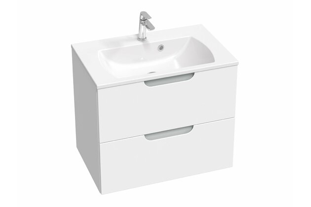 Skříňka pod umyvadlo Ravak SD Classic II 70, bílá/šedá, X000001479