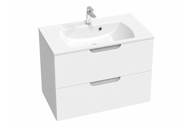 Skříňka pod umyvadlo Ravak SD Classic II 80, bílá/šedá, X000001481