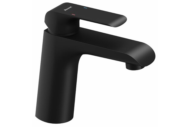 Baterie Ravak Flat umyvadlová, stojánková 151 mm, bez výpusti, černá, X070173
