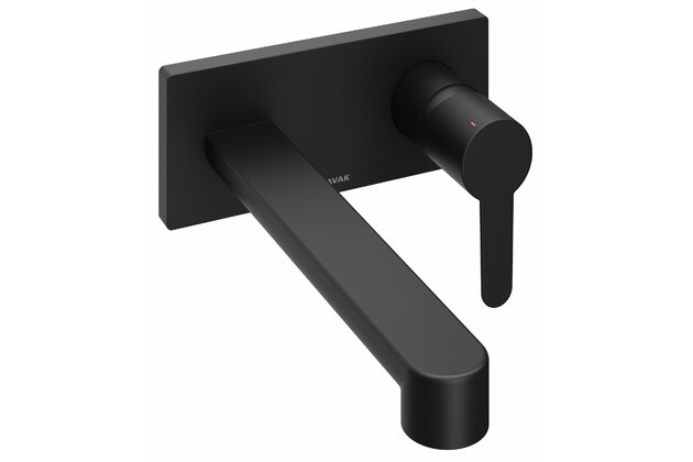 Baterie Ravak Puri umyvadlová podomítková, s tělesem, černá, X070184