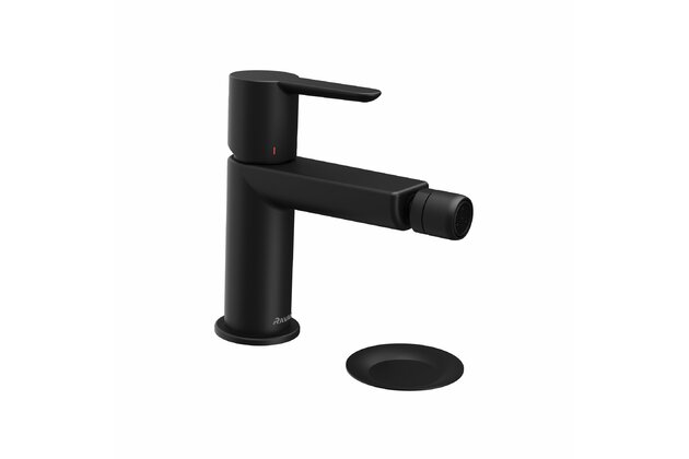 Baterie Ravak Puri bidetová, stojánková 151 mm s výpustí ClickClack, černá, X070189
