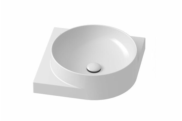 Umyvadlo Ravak Yard 45C tenkostěnné na konzoli, bez otvoru pro baterii, bez přepadu, bílá, XJX01045000