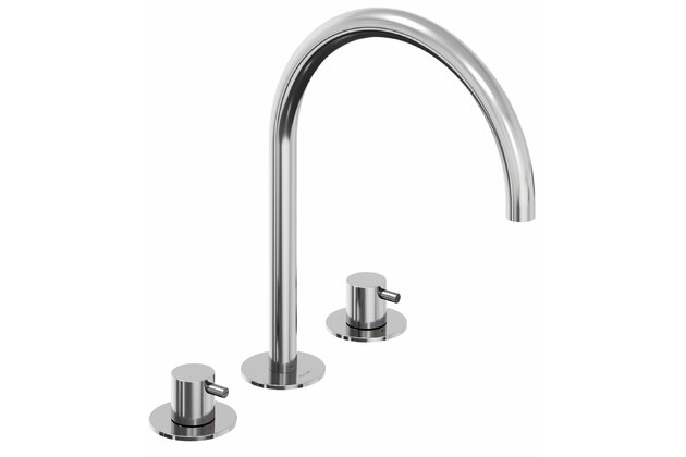 Baterie Ravak Espirit ES 018.00 umyvadlová, stojánková 3-otvorová 270 mm, bez výpusti, chrom, X070195