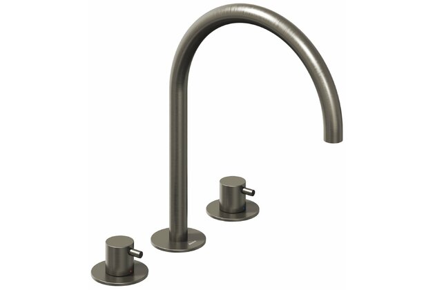 Baterie Ravak Espirit ES 018.00 umyvadlová, stojánková 3-otvorová 270 mm, bez výpusti, grafit, X070312