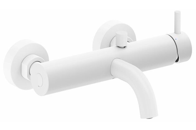 Baterie Ravak Espirit ES 022.00 vanová nástěnná, bez sprchového setu, bílá mat, X070242