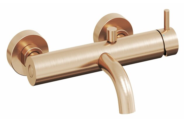 Baterie Ravak Espirit ES 022.00 vanová nástěnná, bez sprchového setu, růžové zlato, X070353