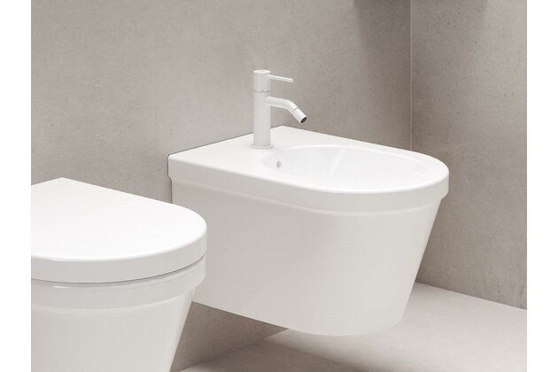 Baterie Ravak Espirit ES 056.00 bidetová, stojánková 154 mm, bez výpusti, bílá mat, X070244