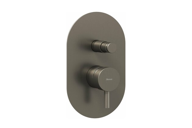 Baterie Ravak Espirit ES 061.00 podomítková 2-cestná, s tělesem, grafit, X070321