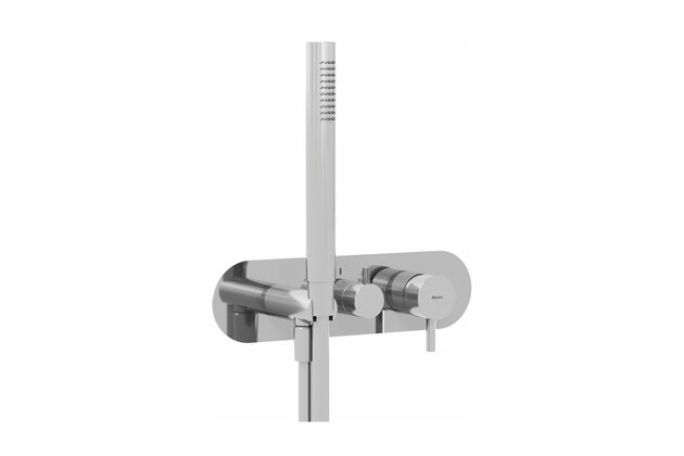 Baterie Ravak Espirit ES 068.00 RB D podomítková 3-cestná, bez tělesa, se sprchovým setem, chrom, X070202