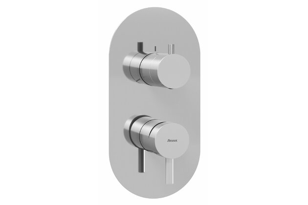 Baterie Ravak Espirit ES 068.00 RB F podomítková 3-cestná, bez tělesa, chrom, X070203