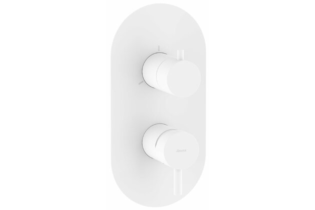 Baterie Ravak Espirit ES 068.00 RB F podomítková 3-cestná, bez tělesa, bílá mat, X070246