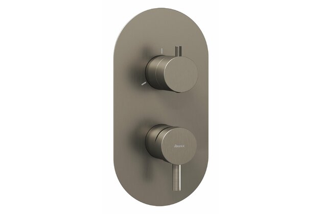 Baterie Ravak Espirit ES 068.00 RB F podomítková 3-cestná, bez tělesa, grafit, X070320