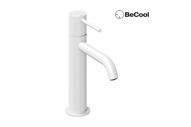 Baterie Ravak Espirit ES 012.00 umyvadlová, stojánková 190 mm s funkcí BeCool, bez výpusti, bílá mat, X070395