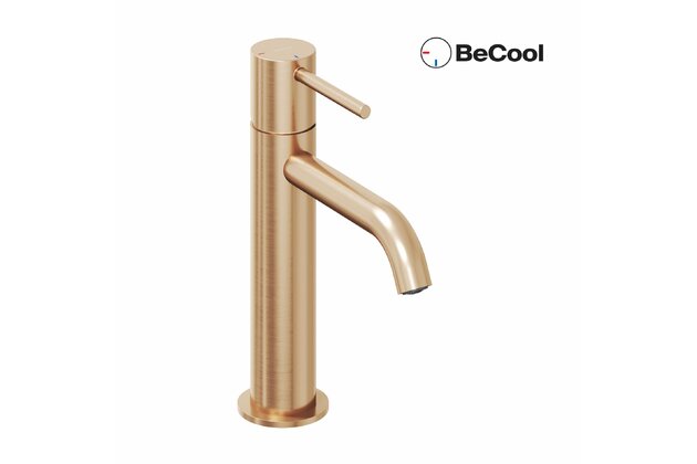 Baterie Ravak Espirit ES 012.00 umyvadlová, stojánková 190 mm s funkcí BeCool, bez výpusti, růžové zlato, X070398