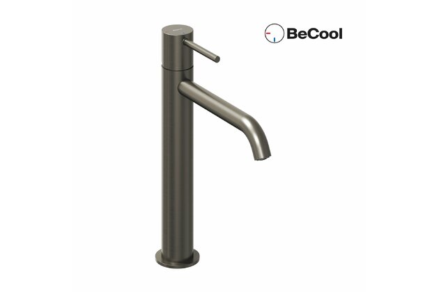 Baterie Ravak Espirit ES 014.00 umyvadlová, stojánková 250 mm s funkcí BeCool, bez výpusti, černá mat, X070401