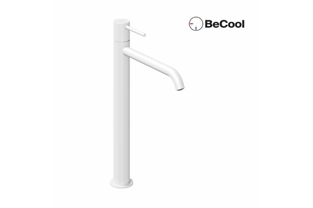 Baterie Ravak Espirit ES 015.00 umyvadlová, stojánková 340 mm s funkcí BeCool, bez výpusti, bílá mat, X070405