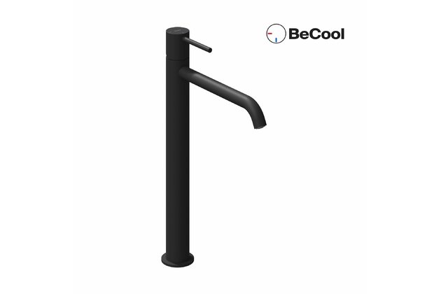 Baterie Ravak Espirit ES 015.00 umyvadlová, stojánková 340 mm s funkcí BeCool, bez výpusti, černá mat, X070406