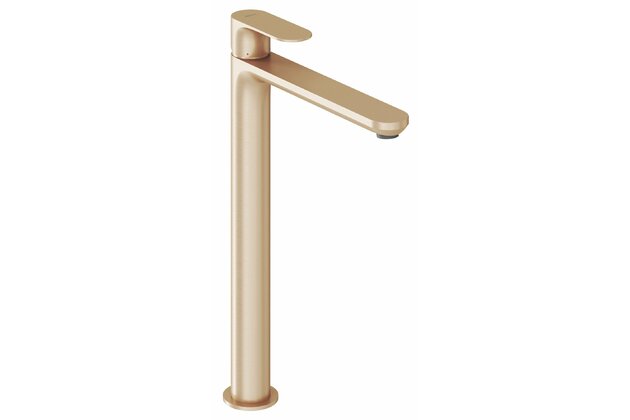 Baterie Ravak Eleganta EL015.00 umyvadlová, stojánková 335 mm, bez výpusti, růžové zlato, X070365