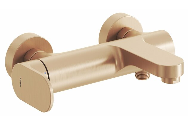 Baterie Ravak Eleganta EL022.00 vanová nástěnná, bez sprchového setu, růžové zlato, X070367