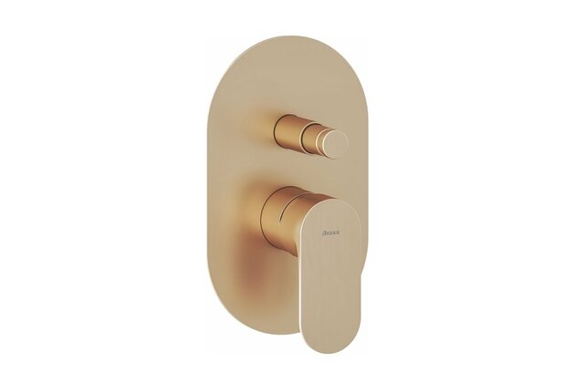 Baterie Ravak Eleganta EL 061.00 podomítková 2-cestná, s tělesem, růžové zlato, X070372