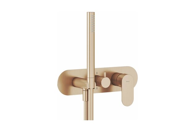 Baterie Ravak Eleganta EL 065.00 RB D podomítková 2-cestná podomítková, bez tělesa, se sprchovým setem, X070374