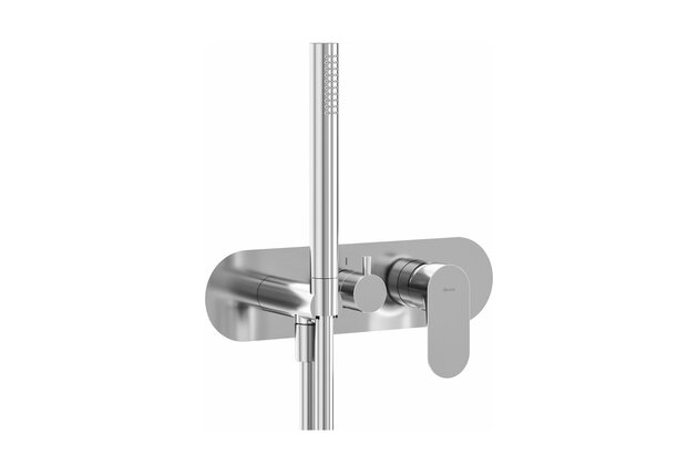 Baterie Ravak Eleganta EL 068.00 RB D podomítková 3-cestná, se sprchovým setem, chrom, X070216