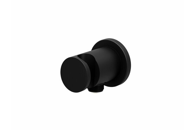 Držák sprchy Ravak s vývodem vody, černá mat, X07P672