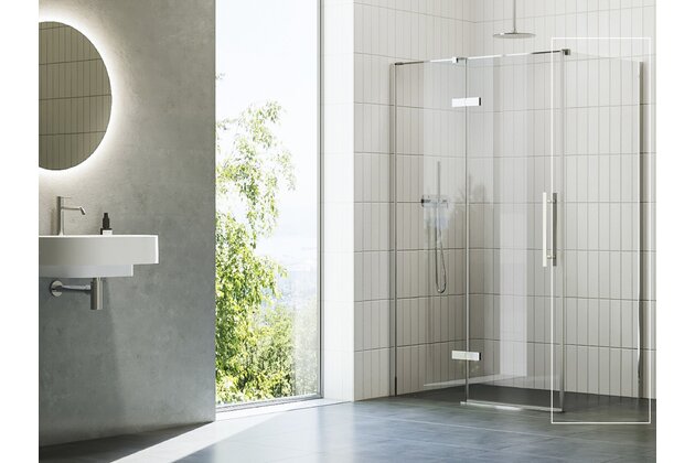 Sprchový kout Ravak Cool! COSD1/COPS 80x80 rohový, chrom/transparent