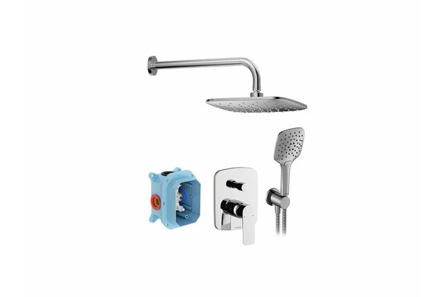 Sprchová souprava Ravak Classic podomítková sedmidílná, chrom, X07S016