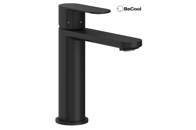 Baterie Ravak Chrome II umyvadlová, stojánková 175 mm s funkcí BeCool, bez výpusti, černá, X070460