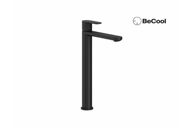 Baterie Ravak Chrome II umyvadlová, stojánková 300 mm s funkcí BeCool, bez výpusti, černá, X070461