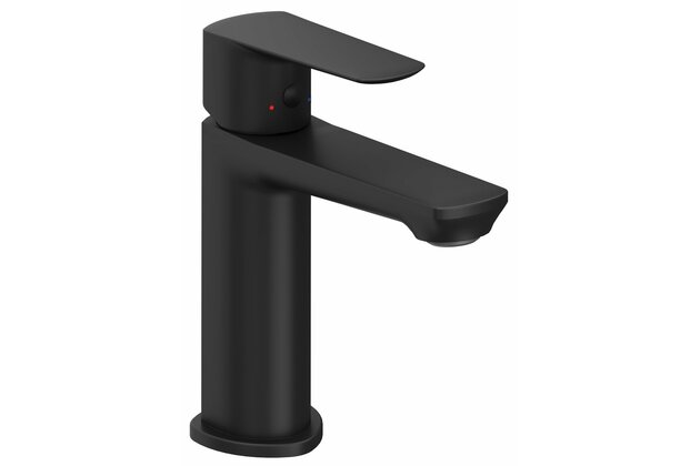 Baterie Ravak Life umyvadlová, stojánková 160 mm, bez výpusti, černá, X070476