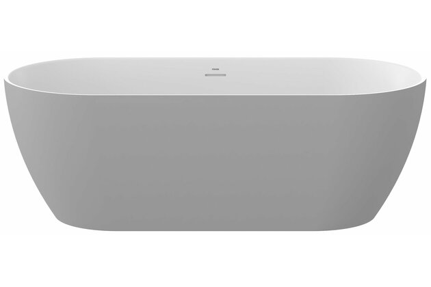 Vana Ravak Freedom O Tec 170x77 oválná akrylátová volně stojící, smoke grey/bílá, krytka odtoku bílá, CD31500000