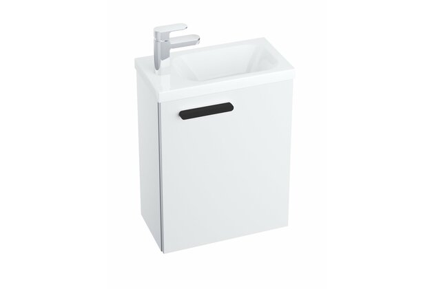 Korpus skříňky Ravak SD Chrome II 40, bílá madlo 152 mm, černá, X000001750