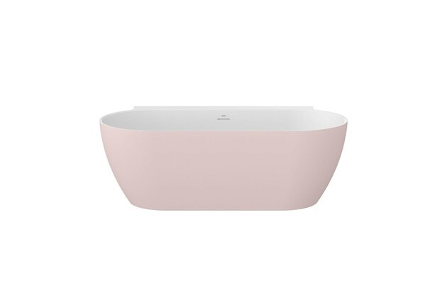 Vana Ravak Freedom Wall II Tec 170x87 oválná akrylátová volně stojící, alabaster pink/bílá, krytka odtoku bílá, CC71600000