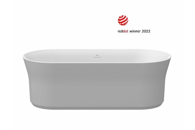 Vana Ravak Ypsilon 180x80 oválná akrylátová volně stojící, smoke grey/bílá, krytka odtoku bílá, XC00100078