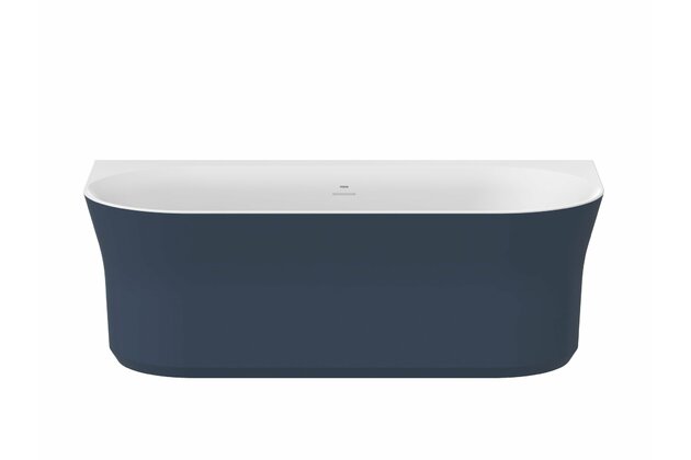 Vana Ravak Ypsilon Wall 178x86 oválná akrylátová volně stojící, deepsea blue/bílá, krytka odtoku bílá, XC00100070