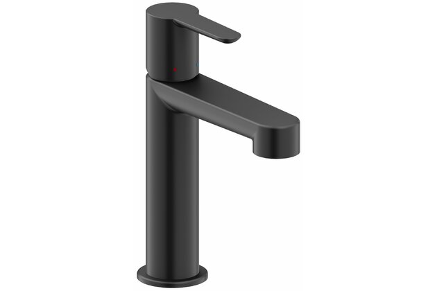 Baterie Ravak Puri umyvadlová, stojánková 190 mm, bez výpusti, černá, X070505